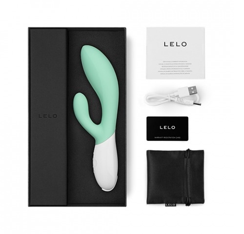 Lelo - Ina 3 Rabbit Vibrator - Seaweed photo