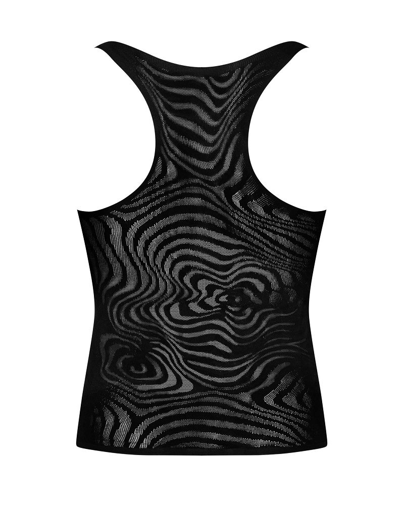 Men's t-shirt in deep black. Made of the highest quality... Obsessive - T103 Tank Top - Black - S/M/L photo-7