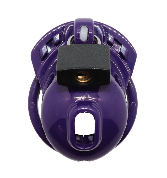 Is The Vice Mini too big for you? Are you looking to squeeze... Locked in Lust - Vice Micro Chasity Cage - Purple photo-2