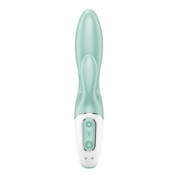 The Air Pump Bunny 5 is a vibrator with an inflation functio... Satisfyer - Air Pump Bunny 5 - Blue photo-4