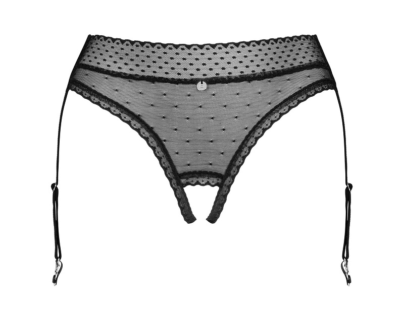Because fantasies are there… to be made come true! Especiall... Obsessive - Lanelia Garter Panties - Black - XS/S photo-6