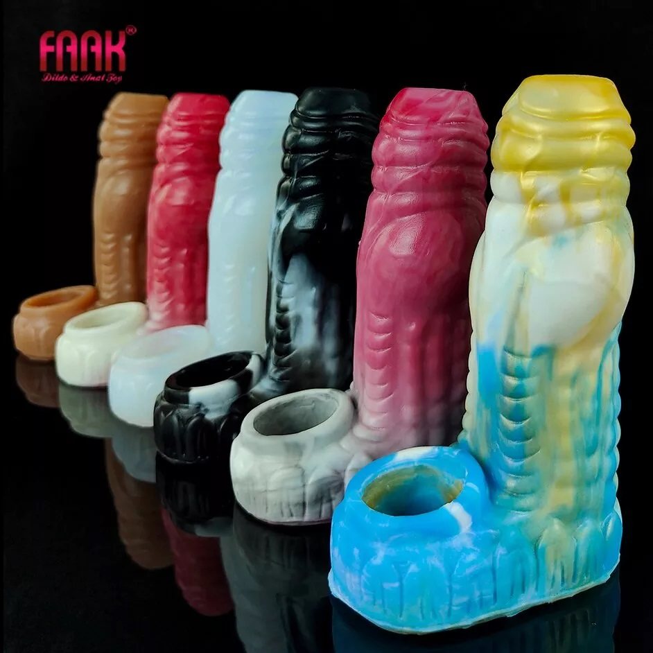 Сustom dragon cock sleeves with animal penis design for men
... FAAK - Beasty Cock Sleeve - Black/White photo-5