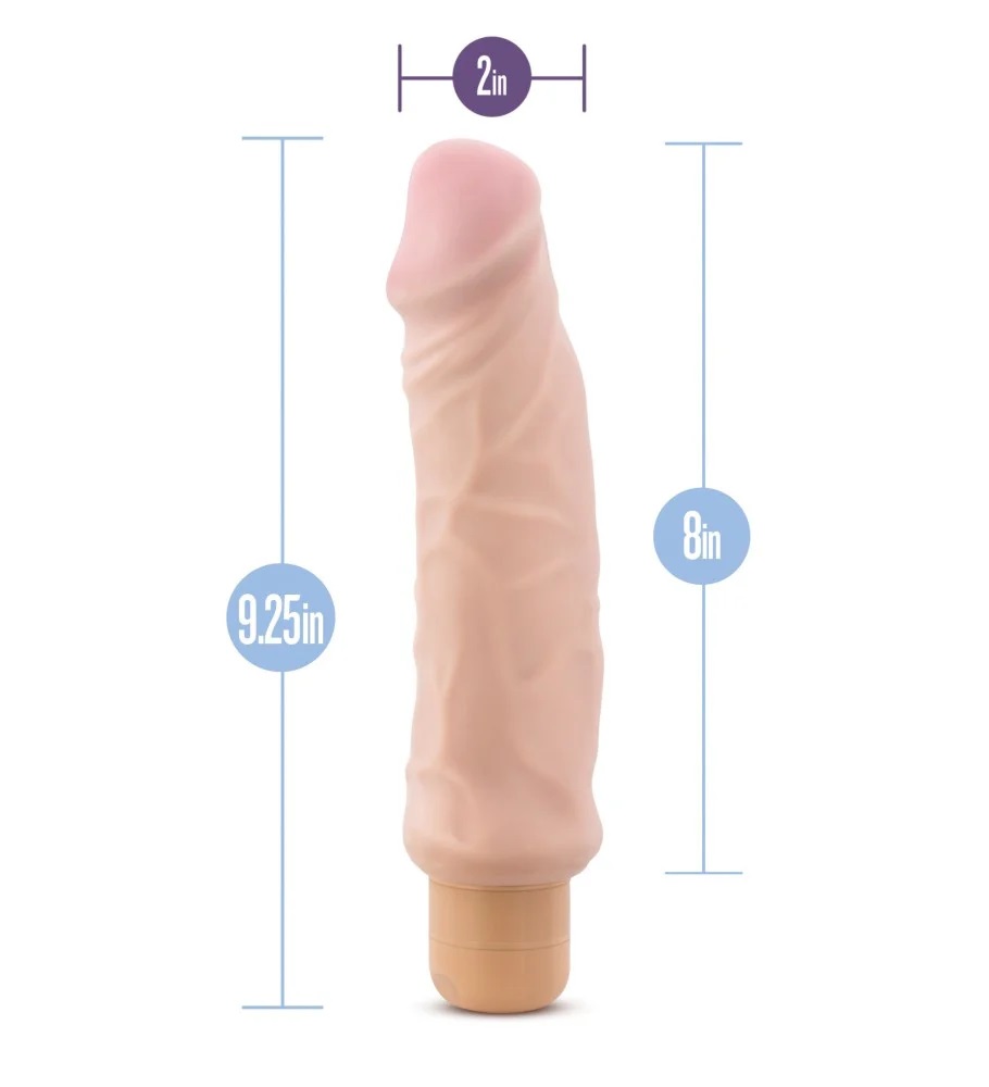 Now this is one wild ride, worth every second! The Hard On V... X5 Plus - Hard On Vibro Dildo 23cm - Beige photo-8