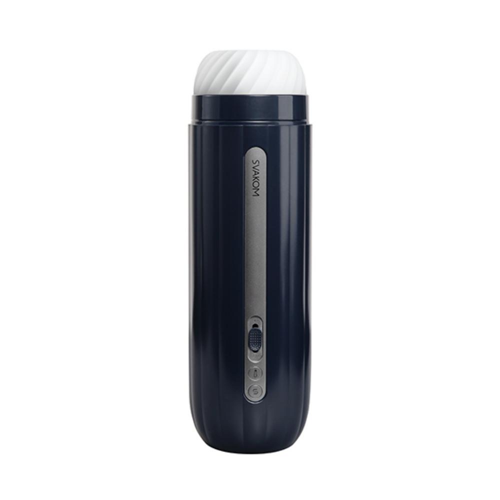 Hannes Neo will get you hot and throbbing with pleasure... SVAKOM - Hannes Neo Interactive Throbbing Masturbator - Dark Blue photo-6