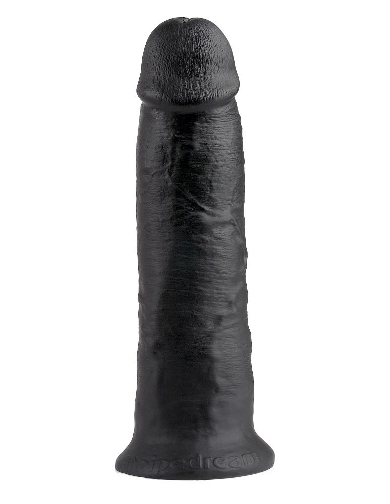 Do you want your first dildo to look and feel just like the ... King Cock - Cock 10″ - Black photo-4