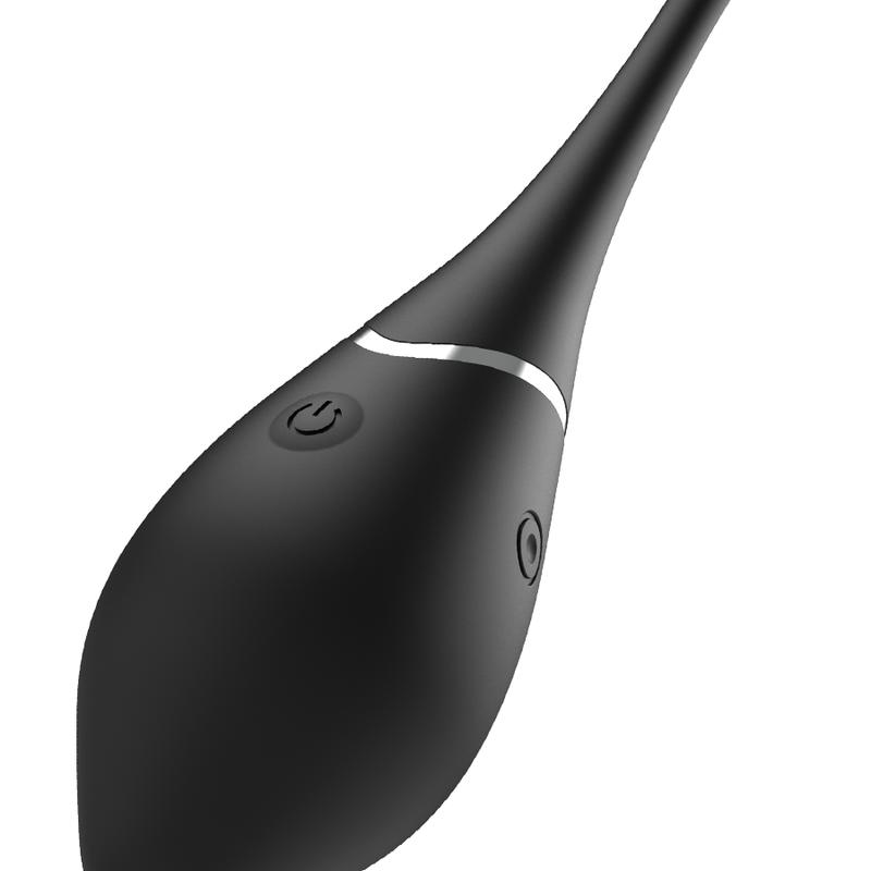 The Jenell remote control silicone bullet from Black & Silve... Black&Silver - Jenell Vibro Egg - Black photo-5