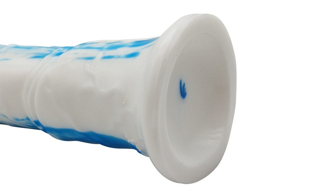 Silicone horse anal dildo, artificial realistic anal plug, s... FAAK - Horse Long Dildo - White/Blue photo-17