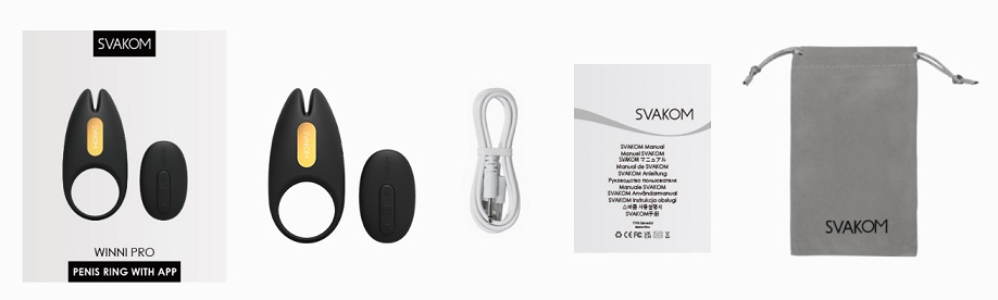 坐下來,讓自己舒適一點,然後讓 SVAKOM APP 掌控一切。Winni 2 具備藍牙功能,完全兼容 SVAKOM A... Svakom - Winni 2 陰莖環 - 黑色 照片-11
