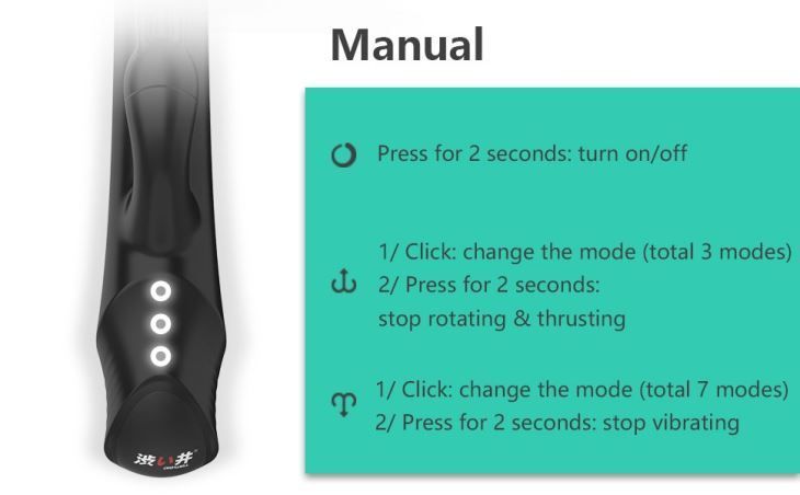 This dual-action rabbit vibe rotates and thrusts on your G-s... Drywell - Rotating & Thrusting Rabbit Vibrator - Black photo-9