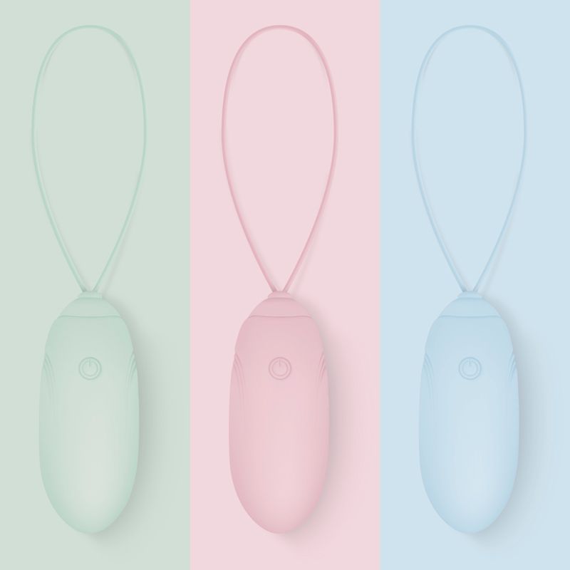 Luv Egg is a cheerful and accessible brand for women or coup... Luv Egg - Vibro Egg w Remote Control - Blue photo-10