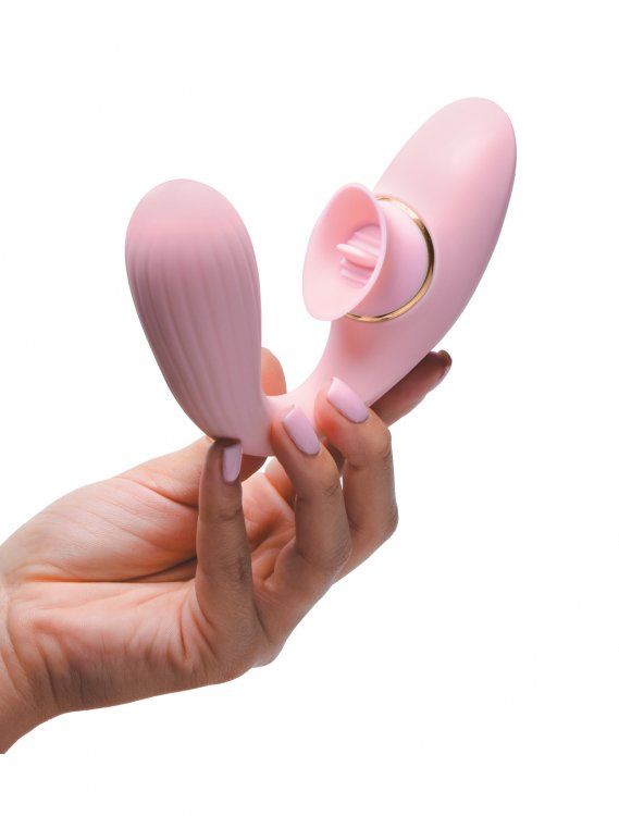 Customize sensual pleasure for your uniquely perfect anatomy... Inmi - Pleasure Bender Bendable 2-in-1 Vibe - Pink photo-3