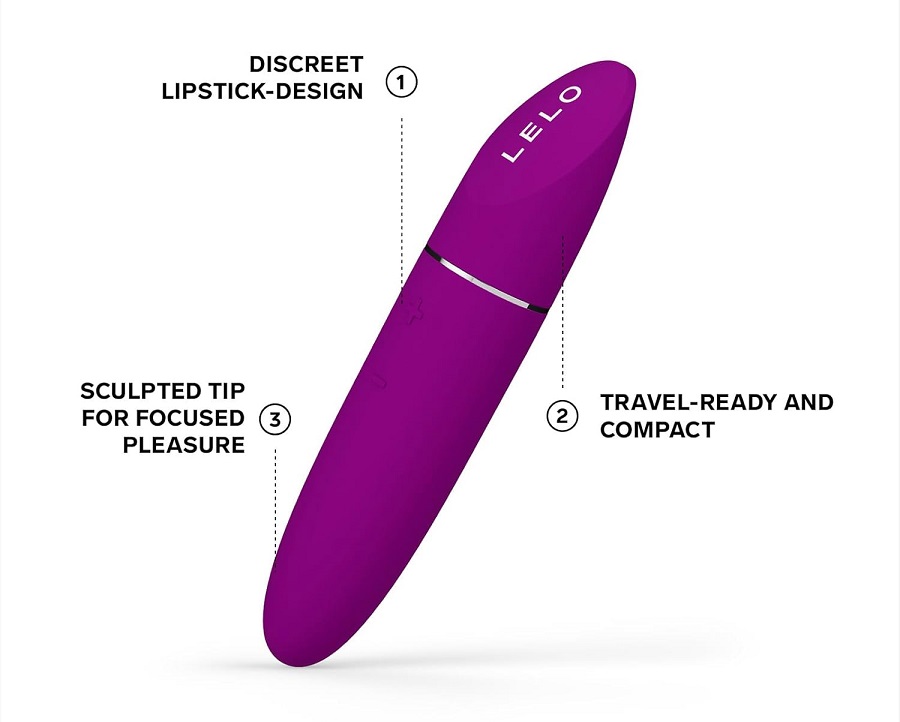 Introducing MIA 3, the discreet lipstick vibrator for on-the... Lelo - Mia 3 Mini Vibrator - Deep Rose photo-5