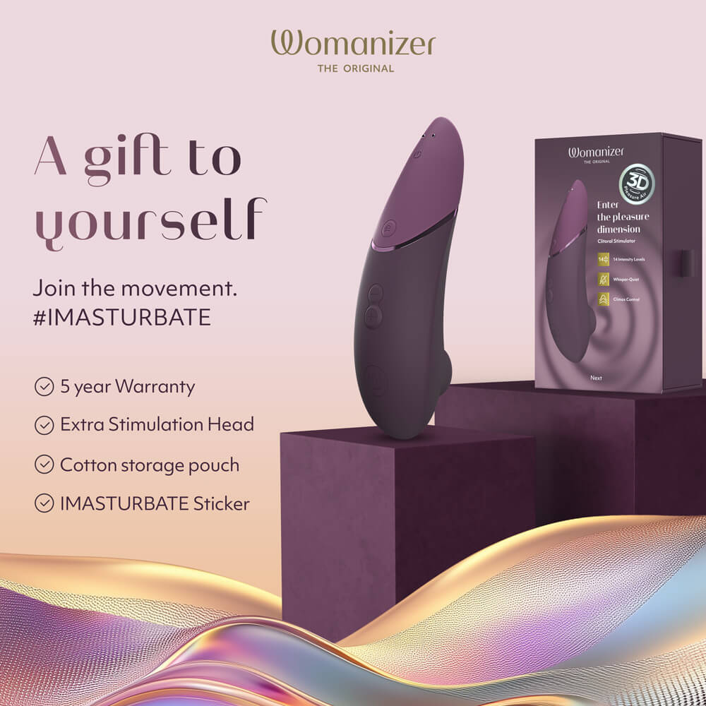 Womanizer Next 陰蒂吸啜器採用先進的3D Pleasure Air科技,結合Dynamic Dimensi... Womanizer - Next 陰蒂吸啜器 - 暗紫色 照片-2