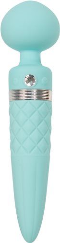 Pillow Talk - Sultry Rotating Wand - Teal photo