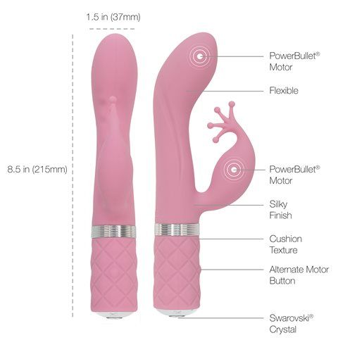 Pillow Talk - Kinky Rabbit Vibe - Pink photo