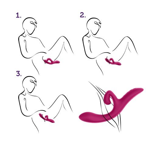 Beyond a classic rabbit vibrator. Nova 2 offers non-stop ple... We-Vibe - Nova 2 Vibrator - Fuchsia photo-10