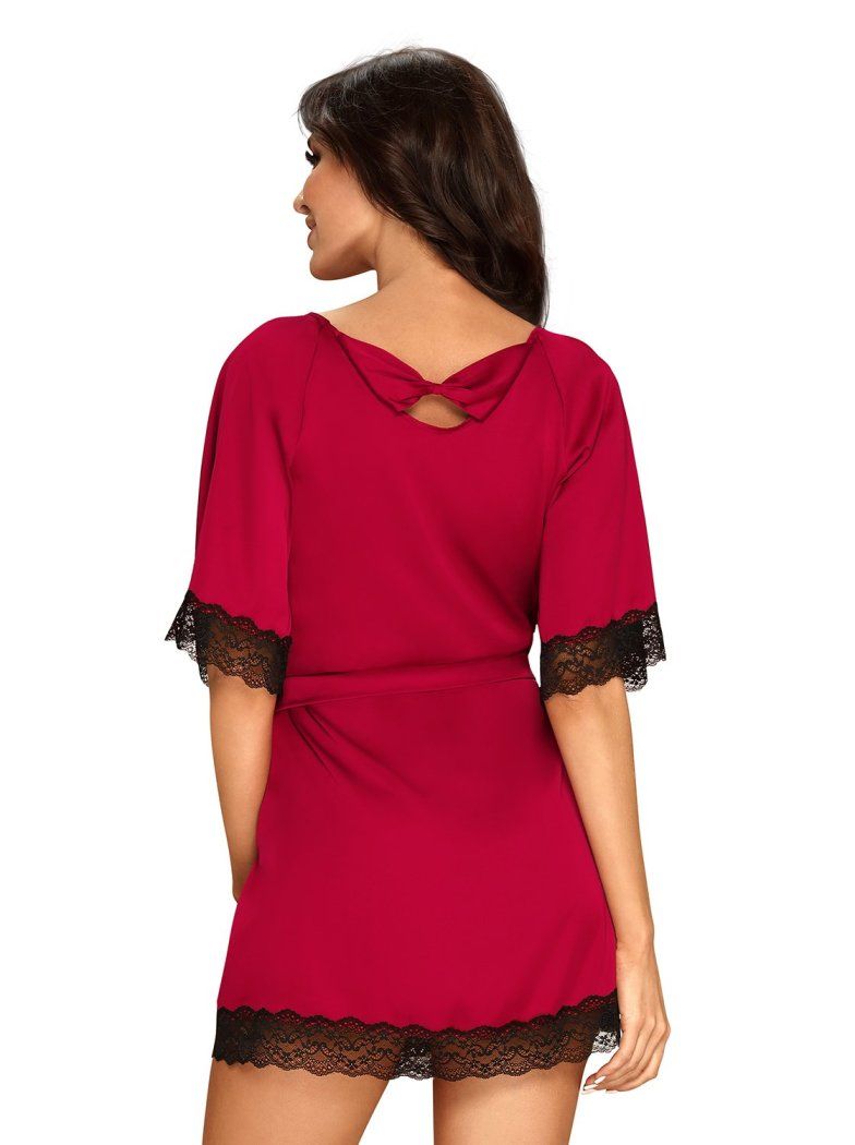 After a lovely night, it's time for a lovely morning! Ar... Obsessive - Sensuelia Robe - Red - S/M photo-2