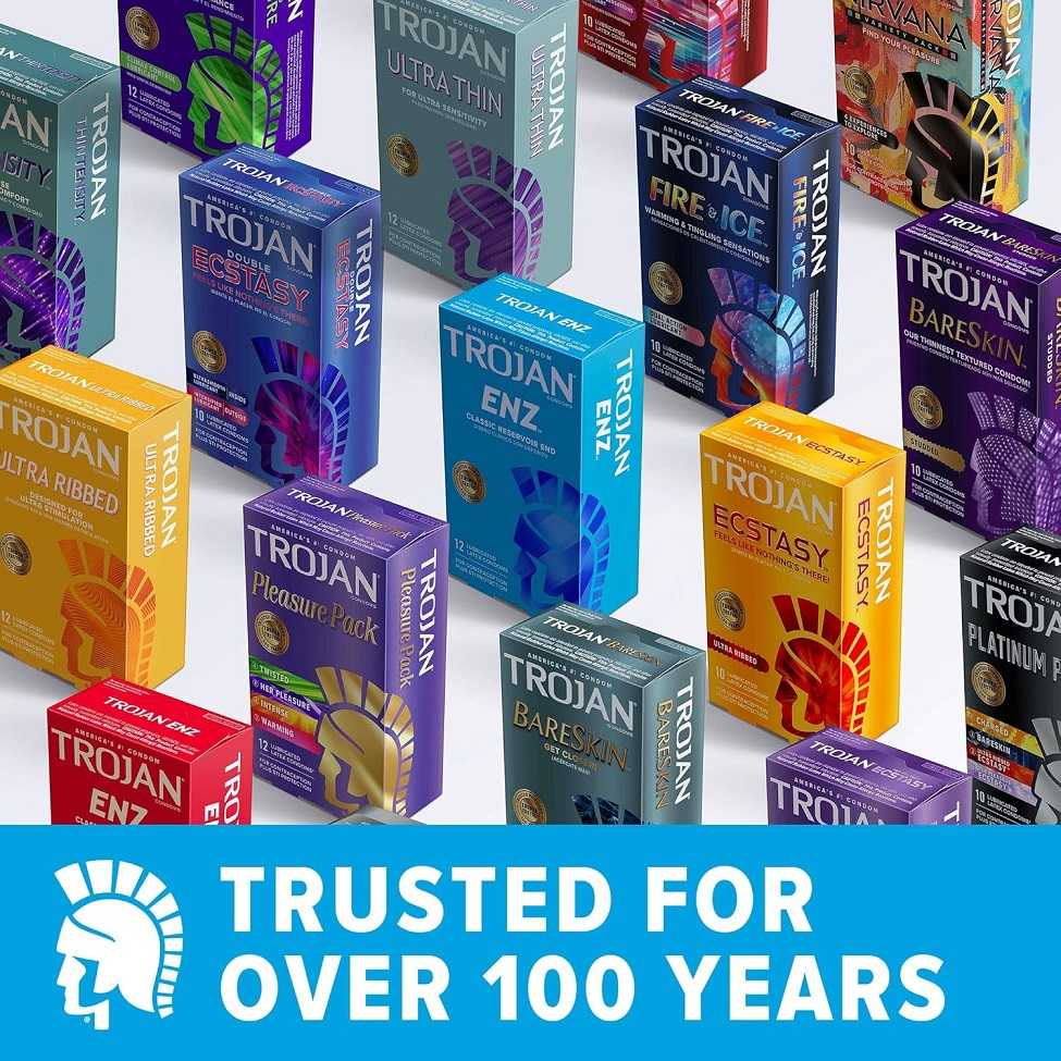 Trojan Bareskin Condoms are the thinnest latex condoms Troja... Trojan - Bare Skin 10's Pack photo-7