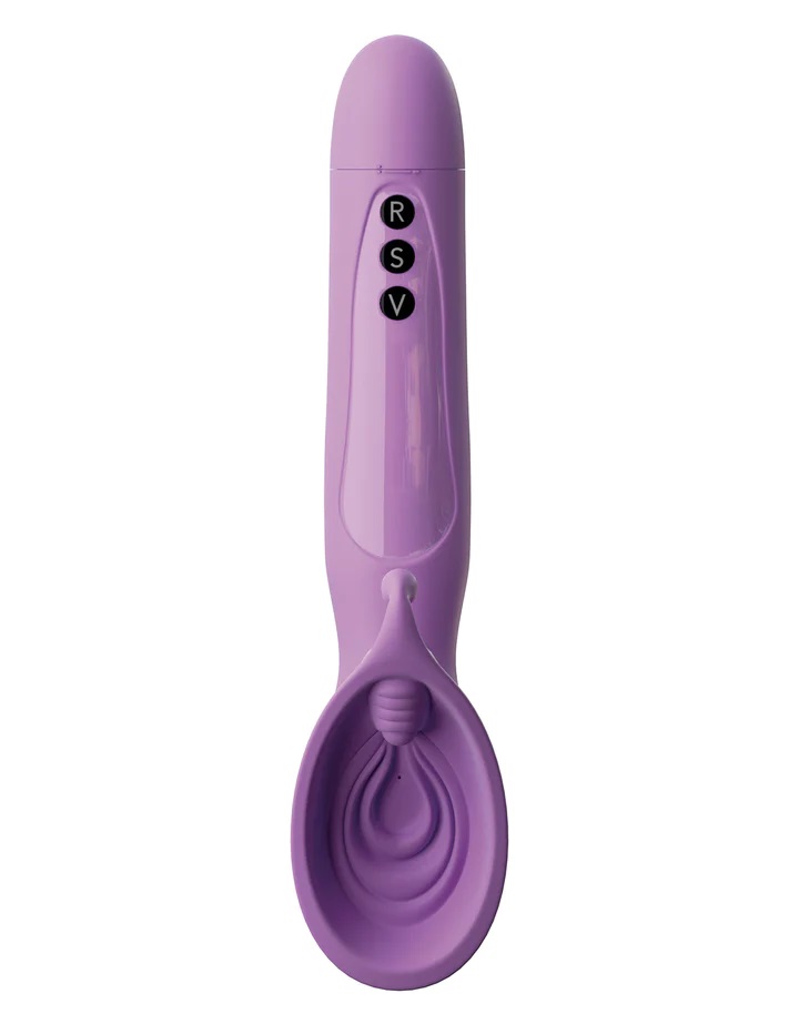 The Vibrating Roto Suck-Her hugged the cleft between her leg... Pipedream - Roto Suck-Her - Purple photo-5
