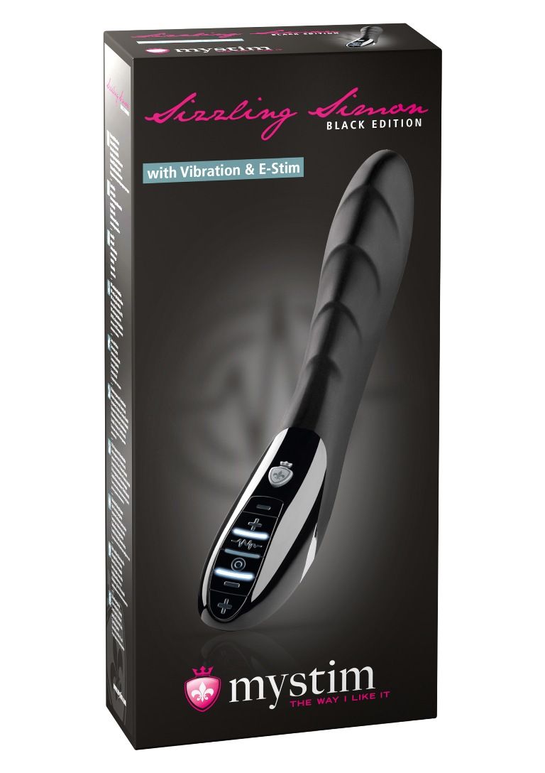 The first of his kind: Sizzling Simon is unprecedented, beca... Mystim - Sizzling Simon Estim Vibrator - Black photo-9