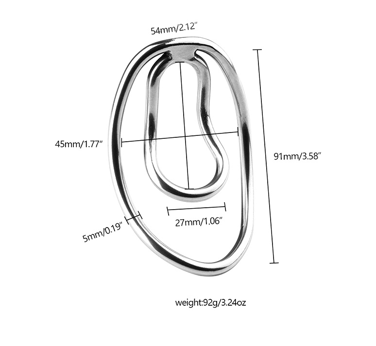 Scrotum clamps metal penis clip
Material Stainless Steel
S... MT - Penis Prepuce Clip photo-4