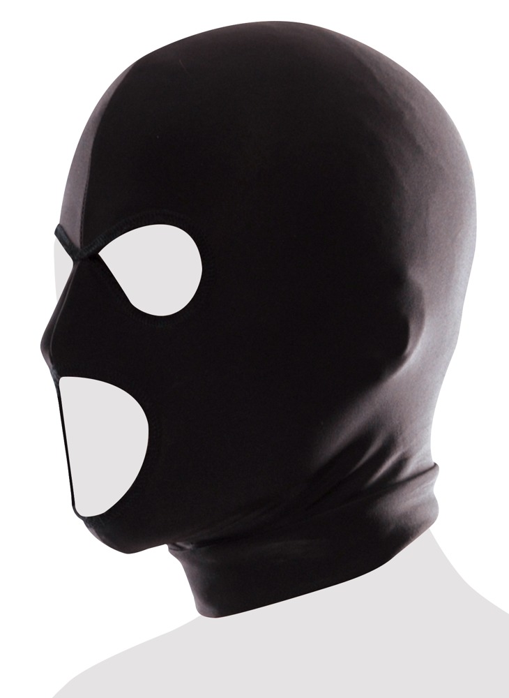 Keep your submissive incognito with this Spandex 3-Hole Hood... Fetish Fantasy - Spandex 3-Hole Hood - Black photo-4