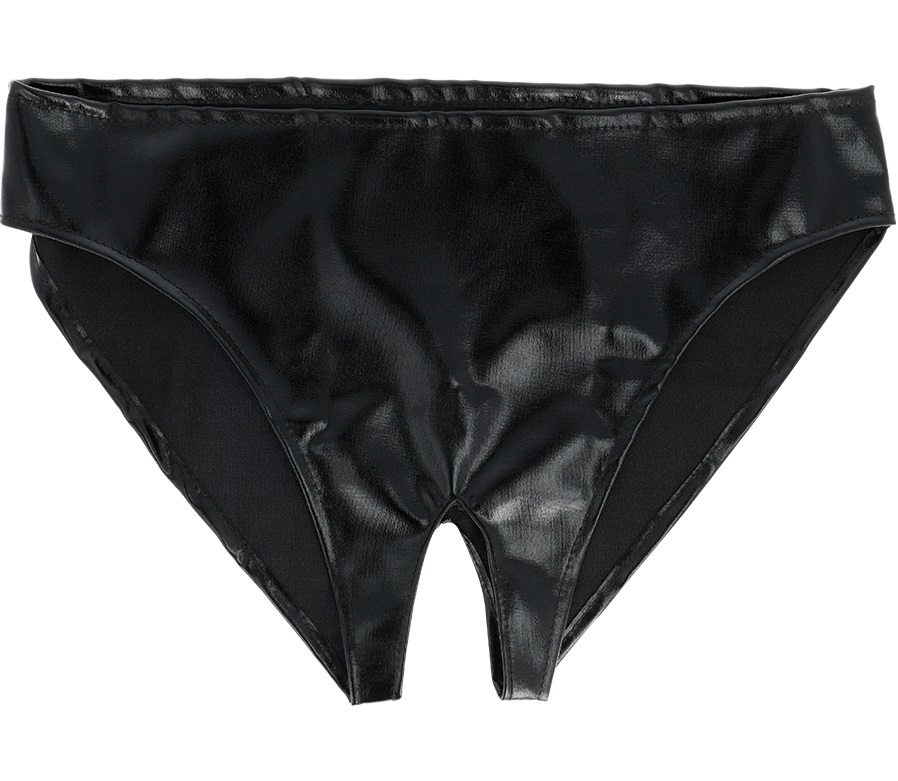 Do you know the game of domination and submission? Darkness ... Darkness - Crotchless Hole Panty - Black photo-2