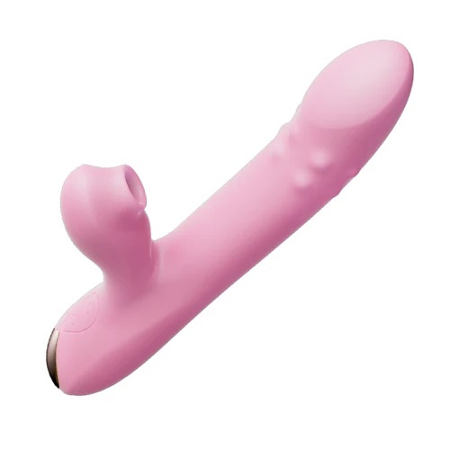 Body-safe silicone and ABS material
Unique thrusting motion ... Erocome - Leominor Kissing Thrusting Vibrator - Pink photo-4
