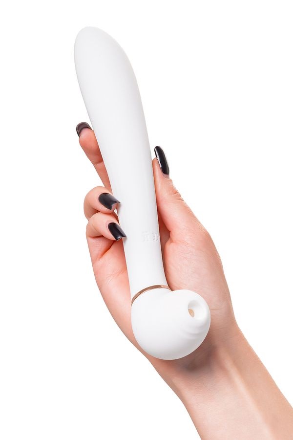 Vibrator with air-pulse stimulation. The graceful and gentle... Flovetta - Jasmine Air-Pulse Stimulator - White photo-2