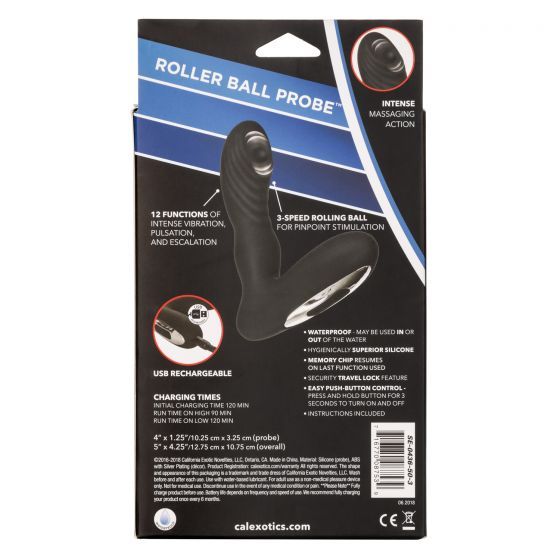 Elevate your anal pleasure with the CalExotics Eclipse Rolle... CEN - Eclipse Roller Ball Probe - Black photo-13