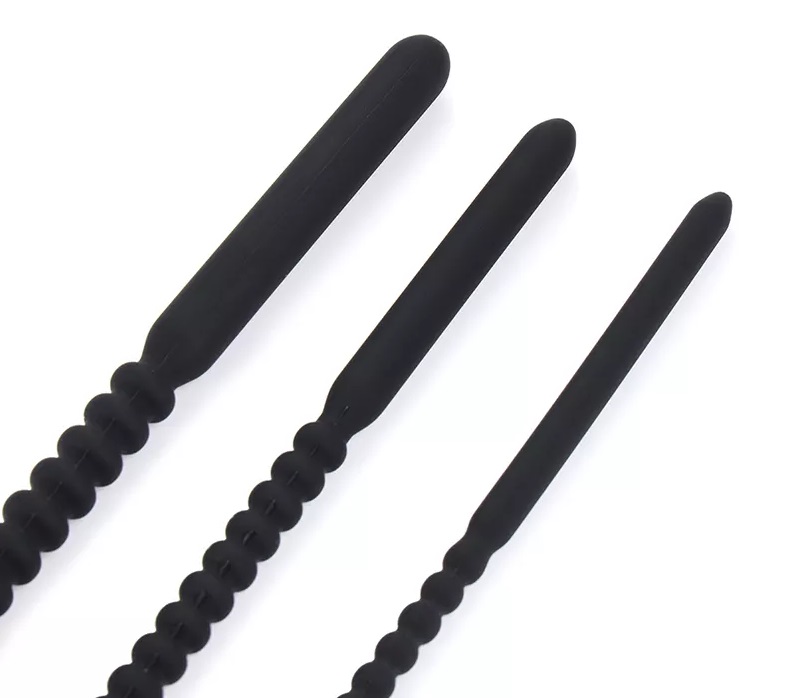 Ribbed urethral plug for additional stimulation
Easy to cle... MT - Threaded Urethral Plug L - Black photo-10
