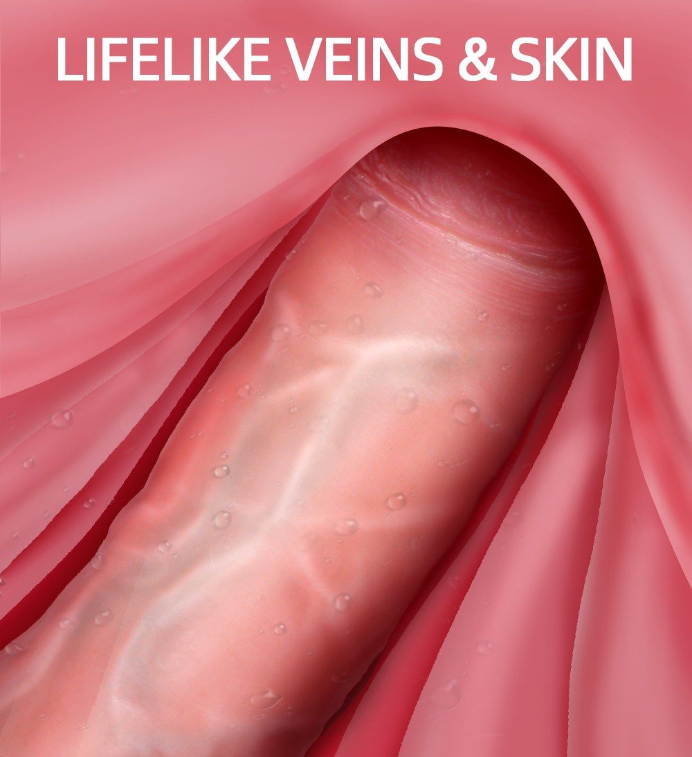 Ergonomic design, Lifelike silicone cock, Real touch feeling... Drywell - Realistic Cock 20cm - Flesh photo-12