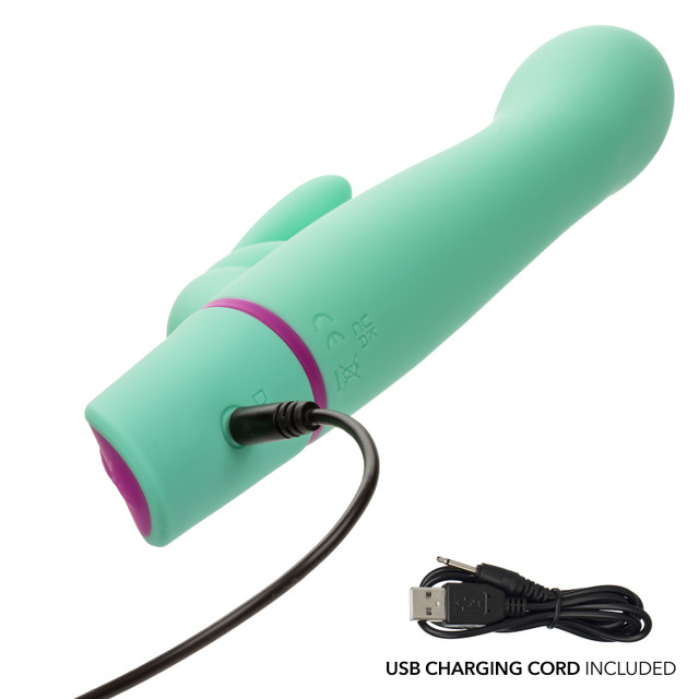 Discover the ultimate pleasure playground with the Love Bunn... CEN - Love Bunny Rockin G-Spot Vibrator - Green photo-6