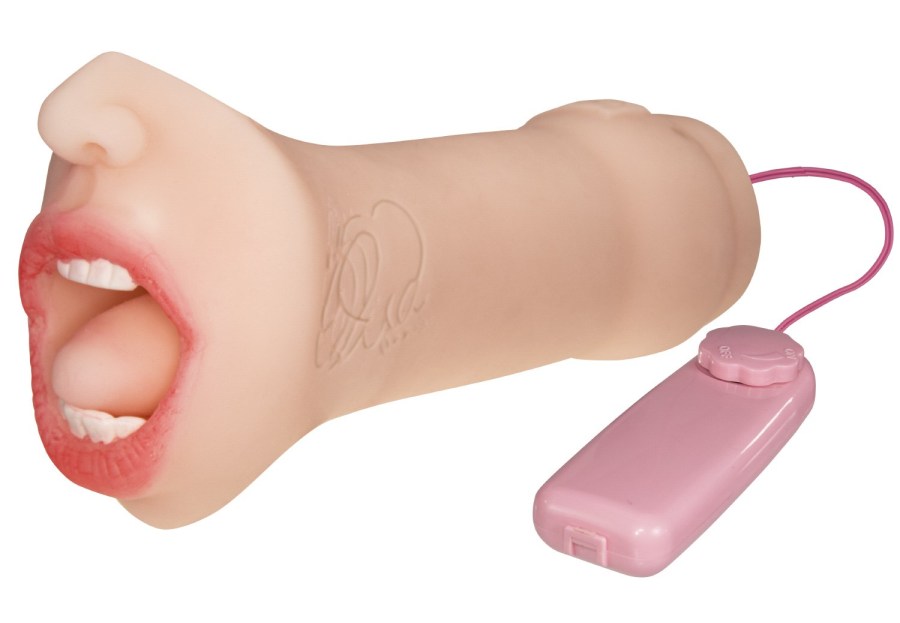 Featuring a beautifully rendered mouth with lips, teeth, and... NPG - Arina Hashimoto Vibro Masturbator photo-3