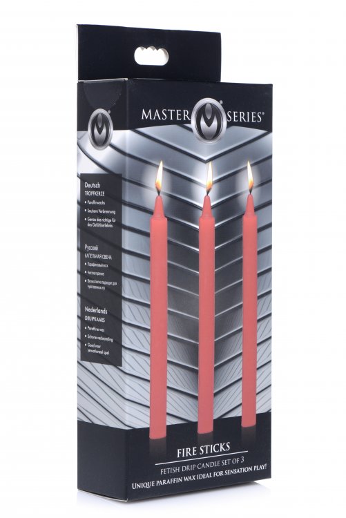 Heat things up with these sexy drip candles! The unique para... Master Series - Dark Drippers Candles - Red photo-3