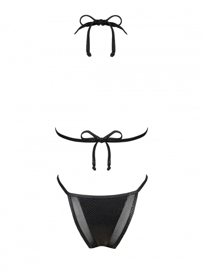 The sexy black bikini Punta Negra will emphasize the figure ... Obsessive - Punta Negra 2 pcs Set - Black - S photo-9