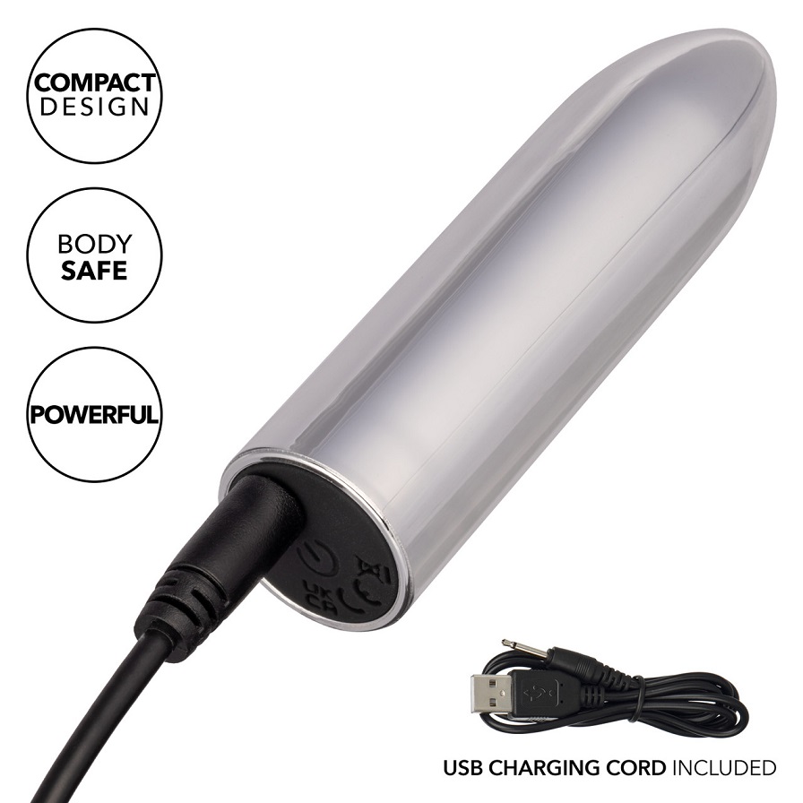 The Turbo Buzz Classic Bullet redefines discreet stimulation... CEN - Turbo Buzz Classic Vibro Bullet - Silver photo-5