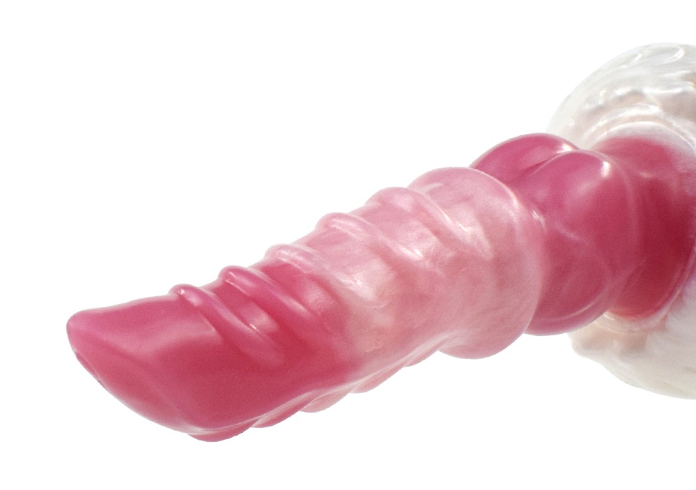 Imitating the texture of leaves, the vaginal massage stick i... FAAK - Armor Piercing Dildo - Rosy photo-7