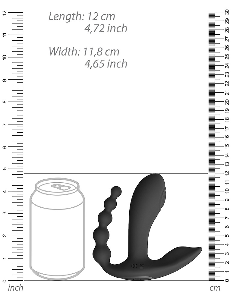 With Three 10-function New Generation F1 Motors and advanced... Vive - Kata Double Vibrator - Black photo-7
