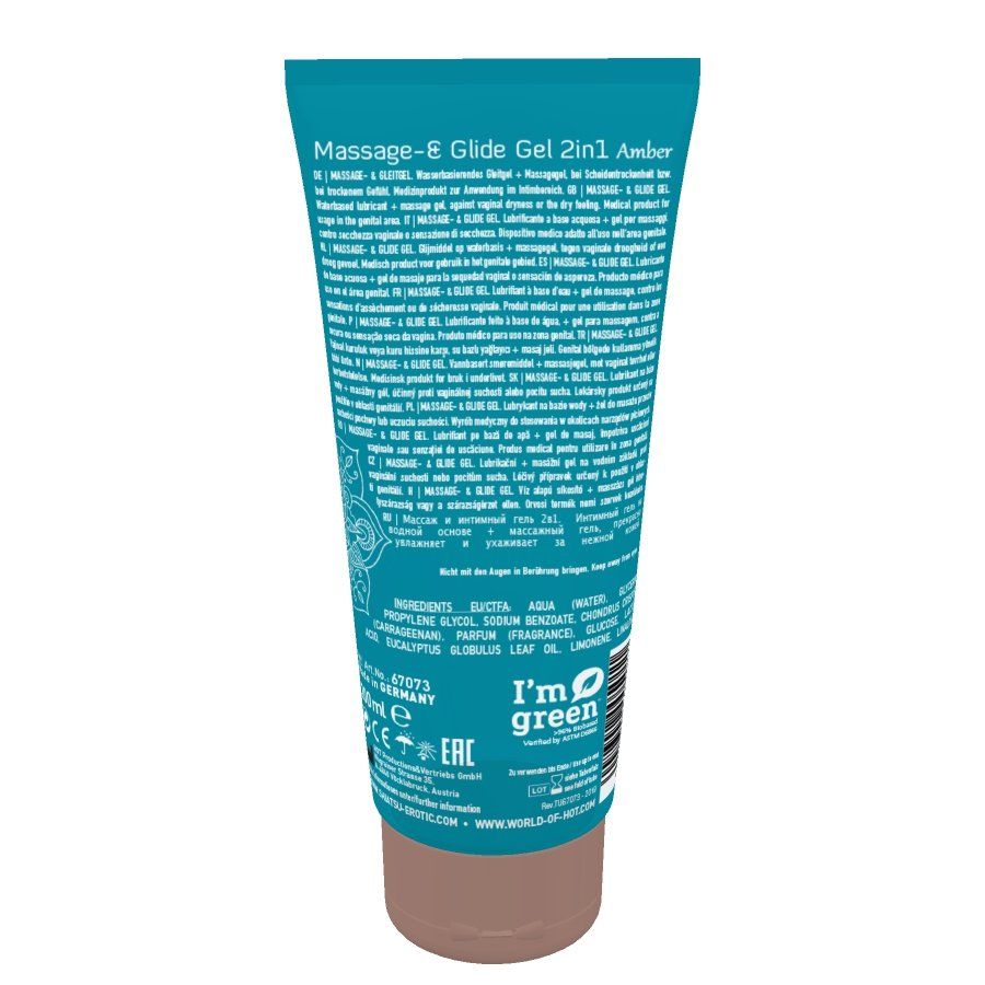 Excellent gliding characteristics make this gel a perfect lu... Shiatsu - Massage & Glide Gel 2in1 Amber - 200ml photo-3
