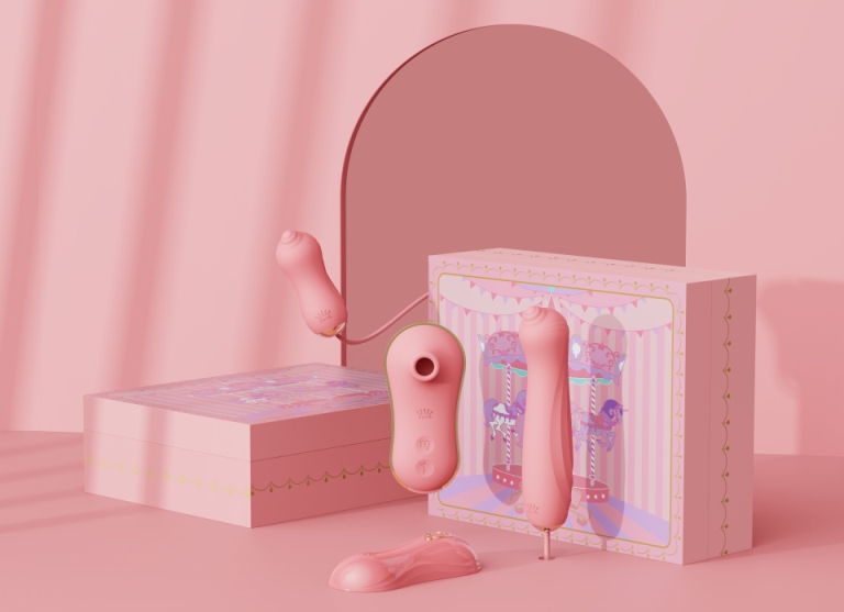 Inspired by unicorns in mythology, they symbolize purity, no... Zalo - Unicorn APP Massager Set - Strawberry Pink photo-22