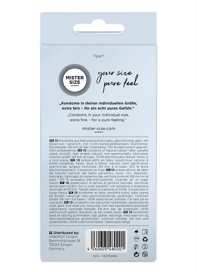 As well as responsibility and care during sex, men with a he... Mister Size - Condoms 69mm 10's Pack photo-3