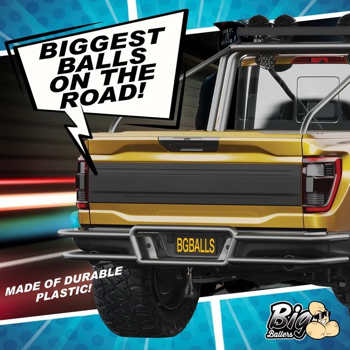 Rev up your sense of humor with Big Truck Nuts! The ultimate... Big Ballers - Truck Nuts - Black photo-4