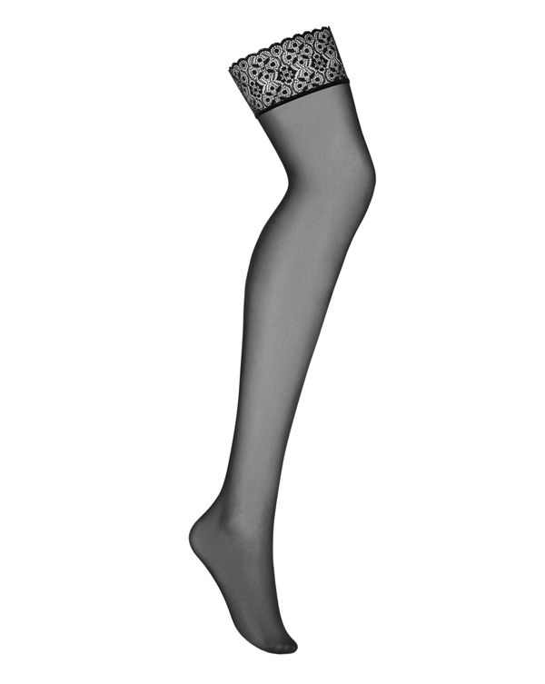 We can promise that you’ll love these sensual stockings. The... Obsessive - Shibu Stockings - Black - L/XL photo-6