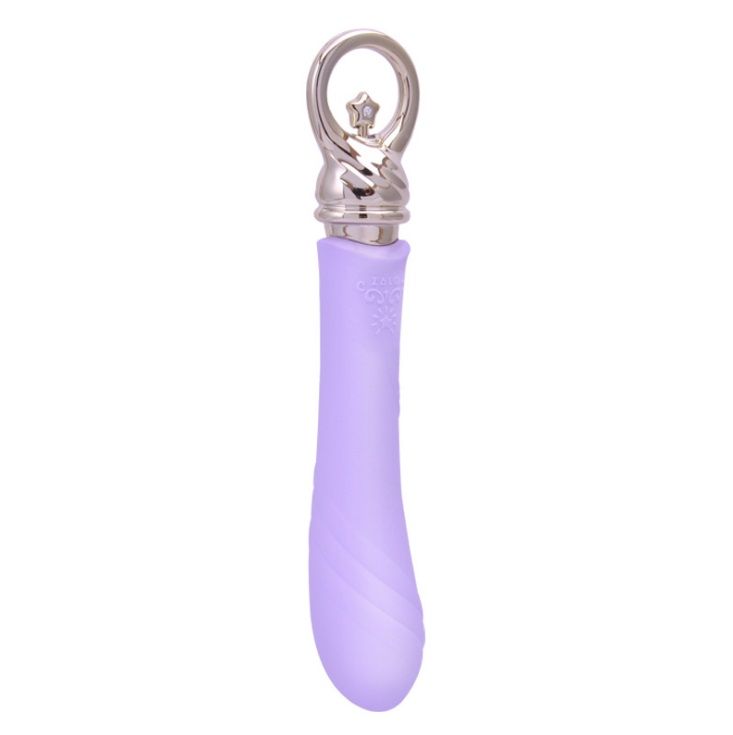 Revolutionary magic button manipulated in push-pull way, sim... Zalo - Courage Heating G-spot Vibrator - Fantasy Violet photo-2