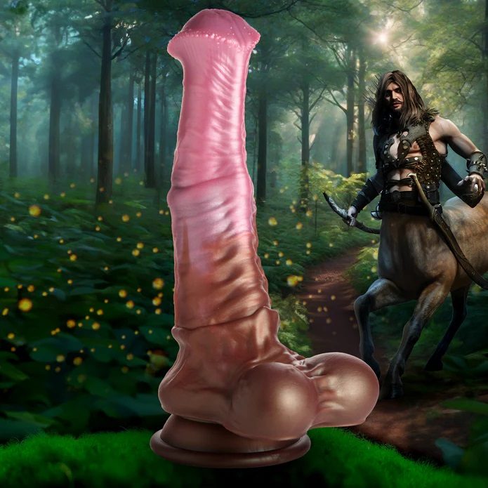 You've wandered into the forest and right into the terri... Creature Cocks - Centaur Dildo - Pink/Brown photo-8