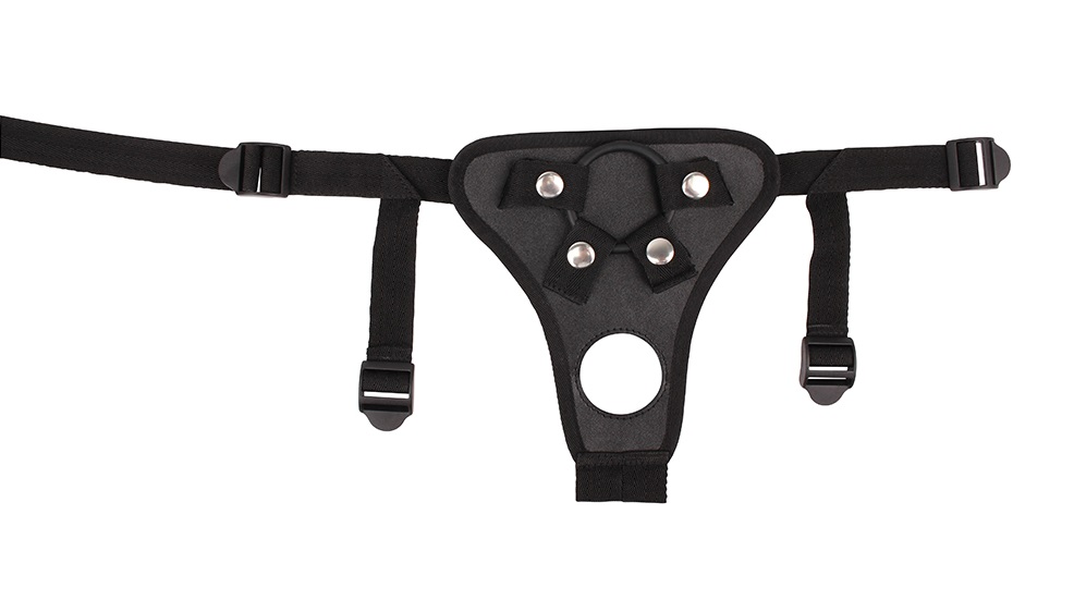 Fully Adjustable, Phthalates Free, Comfortable Fit.
Materia... Chisa - Double Extensions Harness - Black photo-2