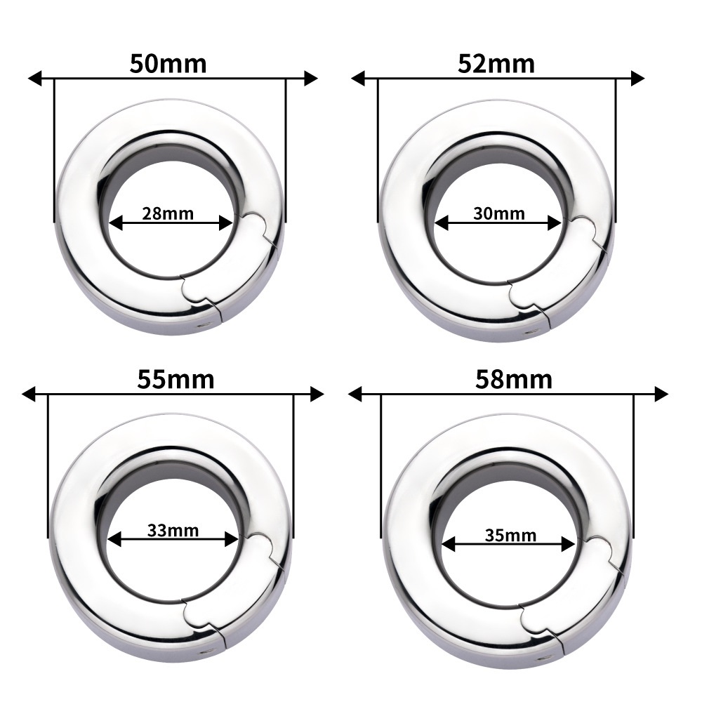 Material: 304 Stainless steel
Inner diameter: 30mm
Outer d... FAAK - Testicular Ring - Silver - M photo-6