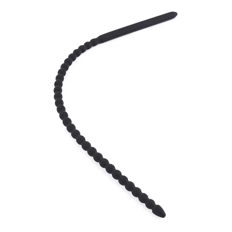 Ribbed urethral plug for additional stimulation
Easy to cle... MT - Threaded Urethral Plug L - Black photo-6