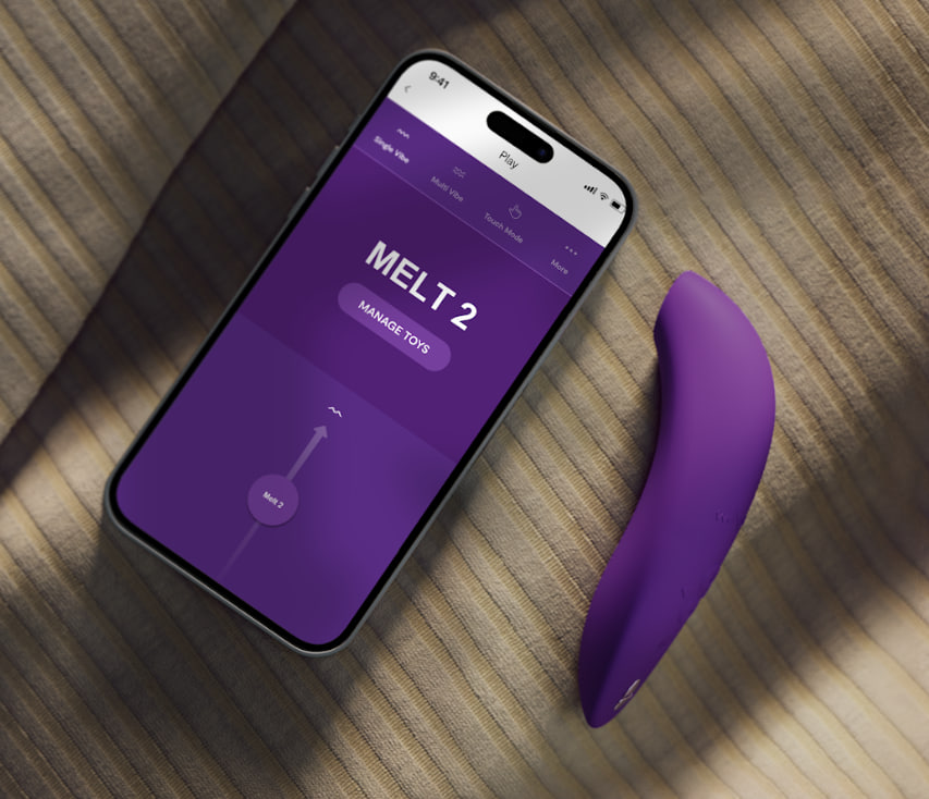 The We-Vibe Melt 2 clitoral stimulator is designed to elevat... We-Vibe - Melt 2 - Purple photo-2